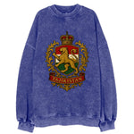 Tajikistan Heritage Badge  - Vintage Sweatshirt