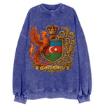 Azerbaijan Fire Phoenix Emblem - Vintage Sweatshirt