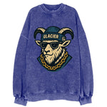 Glacier Mountain Goat - Vintage Sweatshirt