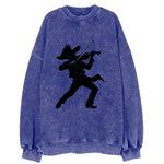 Mariachi violinist passionate performance - Vintage Sweatshirt