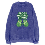 Frogs Together Strong 2 - Vintage Sweatshirt