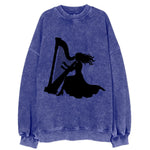 Harpist playing ethereal melody - Vintage Sweatshirt
