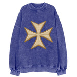 Hospitaller Cross  - Vintage Sweatshirt