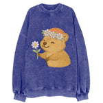 Quokka Daisy Chain - Vintage Sweatshirt