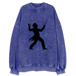 Conductor leading orchestra passionately - Vintage Sweatshirt