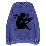 Reader lost in book moment - Vintage Sweatshirt