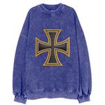 Teutonic Cross  - Vintage Sweatshirt