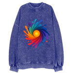 Big Bang Palette - Explosion of paint co - Vintage Sweatshirt