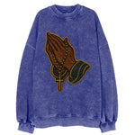 Praying Hands  - Vintage Sweatshirt