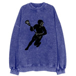 Lacrosse player cradling stick - Vintage Sweatshirt