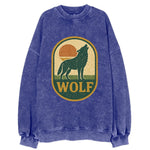 Carbon Fiber Wolf  - Vintage Sweatshirt