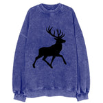 Deer with majestic antlers - Vintage Sweatshirt