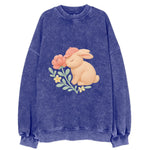 Peach Bunny - Vintage Sweatshirt