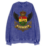 Bolivia Llama Emblem  - Vintage Sweatshirt
