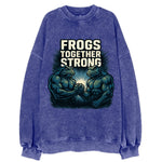 Frogs Together Strong 4 - Vintage Sweatshirt