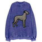 Scottish Deerhound - Trendy hound silhou - Vintage Sweatshirt