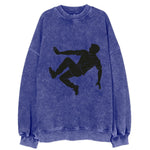 Parkour athlete wall run - Vintage Sweatshirt