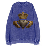 Claddagh Symbol  - Vintage Sweatshirt