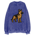German Shepherd - Trendy minimal silhoue - Vintage Sweatshirt