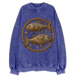 Pisces Fish  - Vintage Sweatshirt
