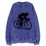 Sprint cyclist racing stance - Vintage Sweatshirt