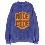 RUDE;DUDE ENERGY Surf Green Trucker - Vintage Sweatshirt