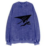 Hang glider soaring - Vintage Sweatshirt