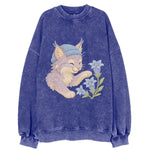 Lynx and Gentian - Vintage Sweatshirt
