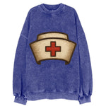 Nurse Cap  - Vintage Sweatshirt