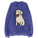 Labrador - Happy panting expression - Vi Vintage Sweatshirt