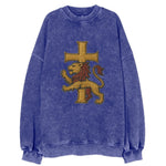 Lion and Cross  - Vintage Sweatshirt