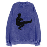 Russian Cossack dancer squat kick - Vintage Sweatshirt