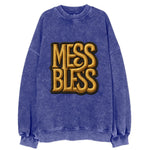 MESS;BLESS UP Gold Metallic Visor - Vintage Sweatshirt