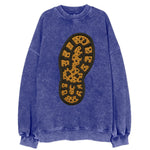 Hiking Boot Print  - Vintage Sweatshirt