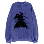 Japanese samurai sword draw - Vintage Sweatshirt
