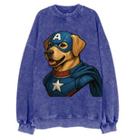 Labrador Patriotic Hero  - Vintage Sweatshirt