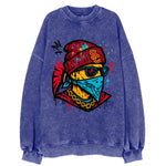 Los Angeles Trojan wearing USC beanie with SC patch - Vintage Sweatshirt