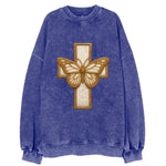 Resurrection Cross  - Vintage Sweatshirt