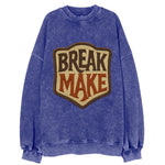 BREAK;MAKE THE RULES Rebel Red Snapback - Vintage Sweatshirt