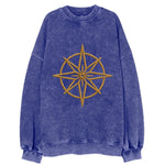 Compass Rose  - Vintage Sweatshirt