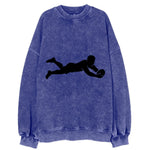 Rugby player diving for try - Vintage Sweatshirt