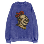 Knight Helmet  - Vintage Sweatshirt