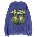 Frogs Together Strong 3 - Vintage Sweatshirt
