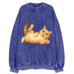 Therapy Cat  - Vintage Sweatshirt