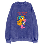 CATS OWN YOU | Cat on throne pointing down - Vintage Sweatshirt