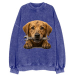 Mechanic Dog  - Vintage Sweatshirt
