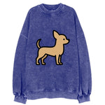 Chihuahua - Tan smooth coat flat side profile - Vintage Sweatshirt