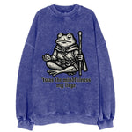 Mindfulness Meditation Frog  - Vintage Sweatshirt
