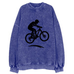 Mountain biker catching air - Vintage Sweatshirt