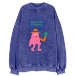 GHOSTING IS NORMAL | Transparent ghost texting - Vintage Sweatshirt